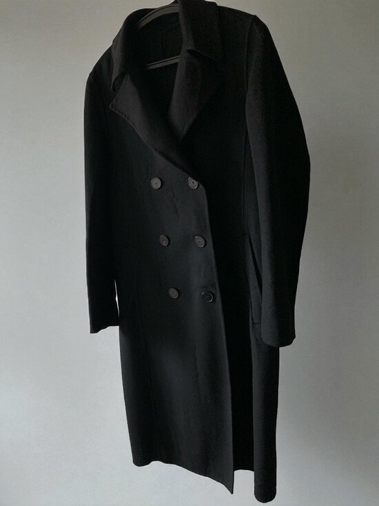 Zara Double Faced Wool Blend Double Breasted Coat - Picture 2 of 6